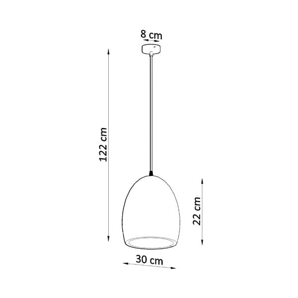 Biała lampa wisząca z ceramicznym kloszem ø 30 cm Fonsie – Sollux-image-4