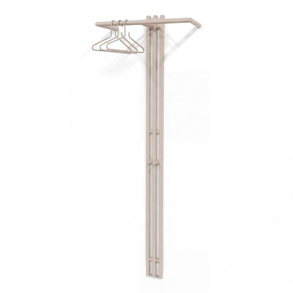 Szarobrązowy stalowy wieszak ścienny 65 cm Senza – Spinder Design-image-4