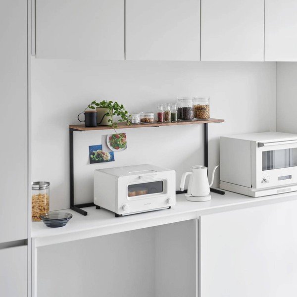 Biało-naturalna drewniana dodatkowa półka 28,5x8,5 cm Tower – YAMAZAKI-image-1