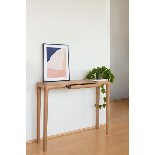 Konsola z litego drewna dębowego 12x110 cm Heart'n'Soul – UMAGE-image-1