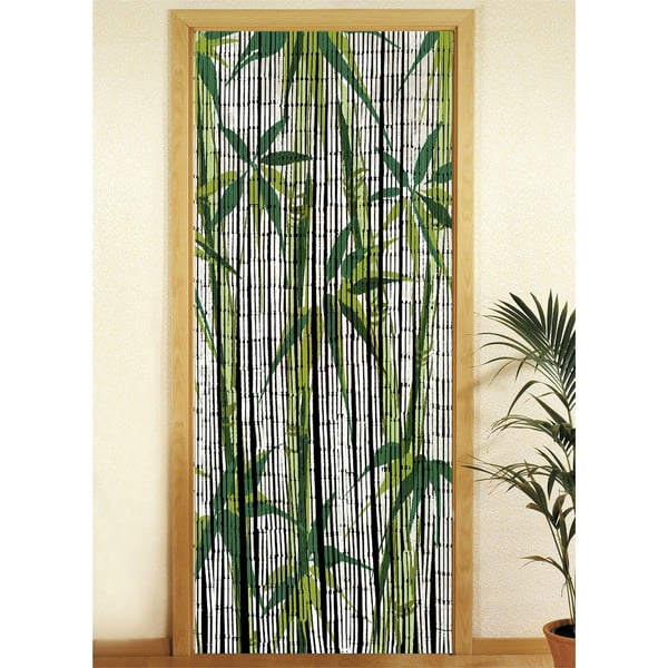 Zielona bambusowa zasłona do drzwi 200x90 cm Bamboo – Maximex-image-1
