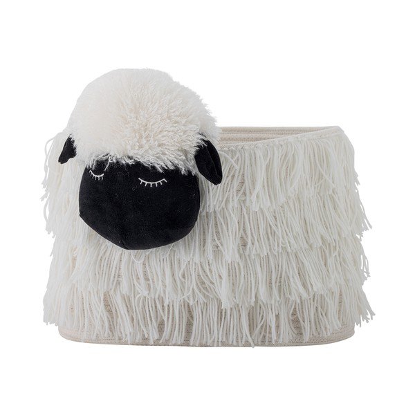 Biały tekstylny dziecięcy kosz na zabawki 40x25x30 cm Dolly – Bloomingville Mini