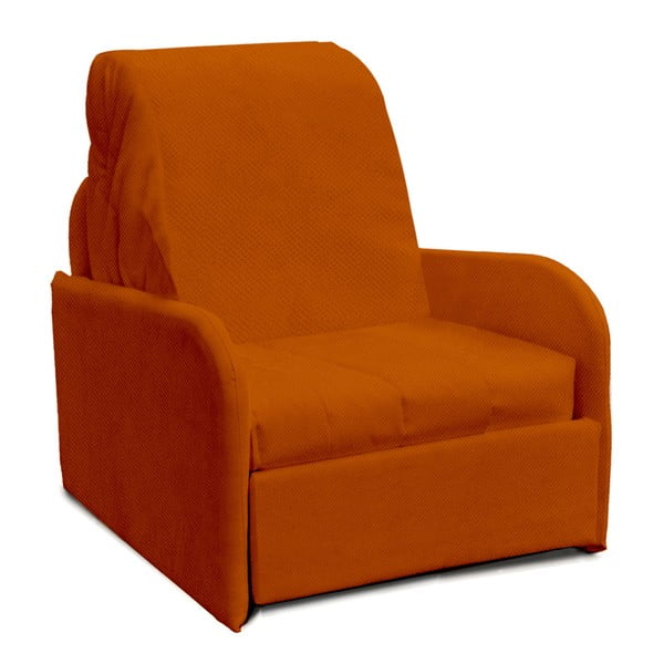 Pomarańczowy fotel rozkładany 13Casa Paul