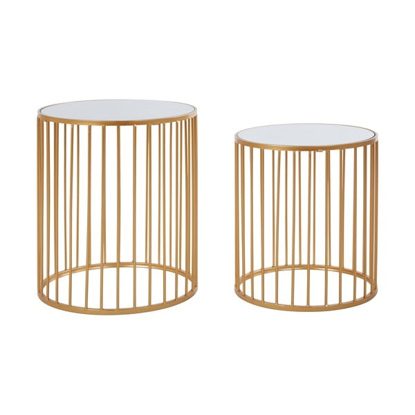 Okrągłe stoliki ze szklanym blatem zestaw 2 szt. ø 45 cm Avantis – Premier Housewares