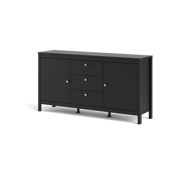 Czarna niska komoda 152x80 cm Madrid – Tvilum-image-3