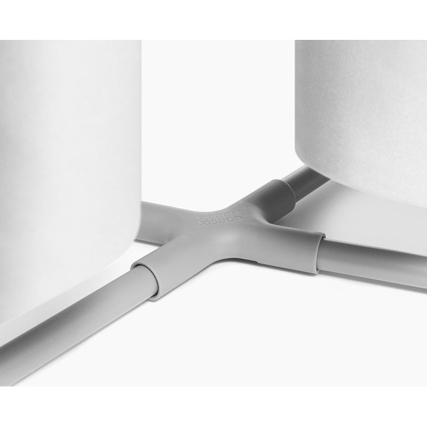 Jasnoszary tekstylny kosz na pranie 2x40 l Duo – Joseph Joseph-image-4