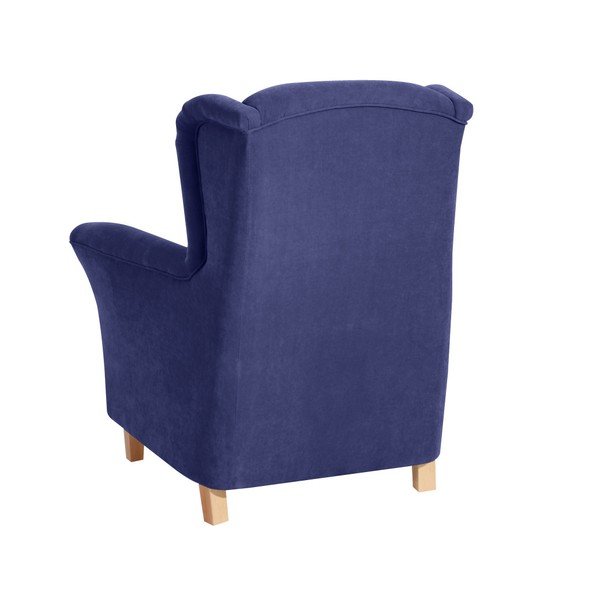 Niebieski fotel Max Winzer Agnetha Velvet-image-1