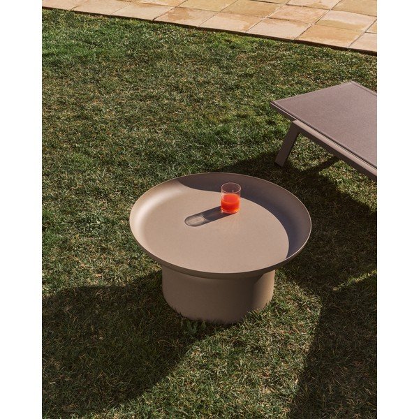 Metalowy okrągły stolik ogrodowy ø 70 cm Arcola – Kave Home-image-1