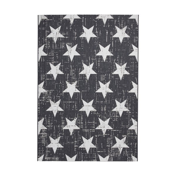 Biało-czarny dywan odpowiedni na zewnątrz 290x200 cm Santa Monica – Think Rugs