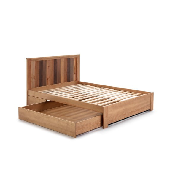 Łóżko dwuosobowe ze stelażem 140x190 cm Maude – Marckeric-image-3