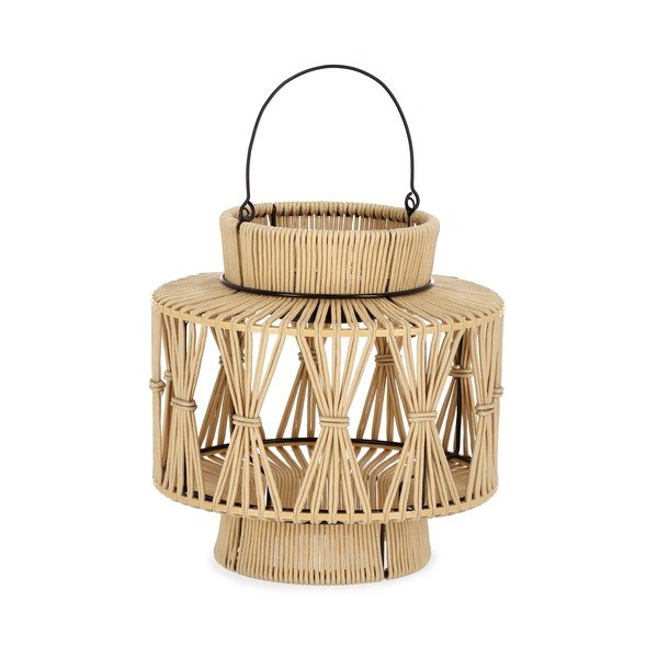 Lampion LED solarny w naturalnym kolorze (wysokość 29 cm) Nikhita – Yes Everyday