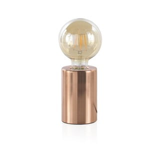 Lampa stołowa z metalową podstawą w kolorze miedzi Geese, wys. 12 cm