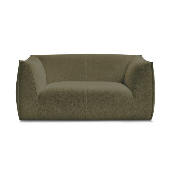 Zielona sofa z materiału bouclé 170 cm Giorgia – Bobochic Paris