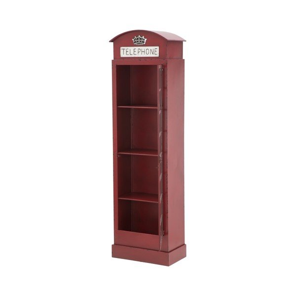 Czerwona żelazna witryna Mauro Ferretti London Telephone Booth-image-2