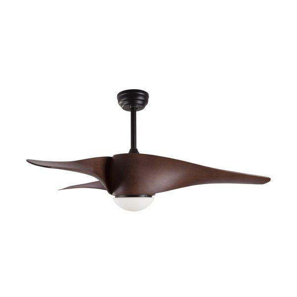 Metalowa lampa sufitowa LED w kolorze matowej czerni/w ciemnym naturalnym kolorze ze szklanym kloszem Breeze – Nova Luce