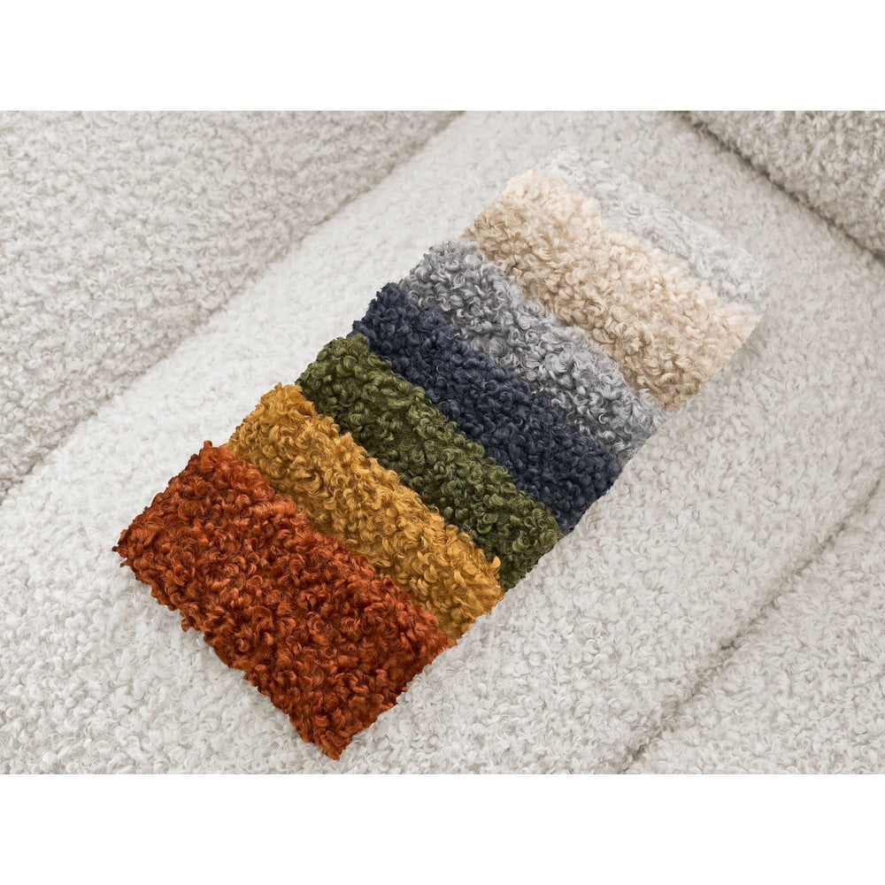 Biała sofa z materiału bouclé 232 cm Hippolyte – Bobochic Paris (zdjęcie 8)