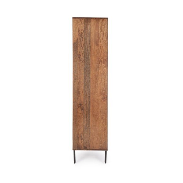 Szafka z litego drewna mango w naturalnym kolorze 85x170x40 cm Tadita – Bizzotto-image-2