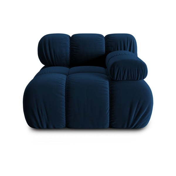 Niebieski aksamitny moduł sofy (prawostronny) Bellis – Micadoni Home