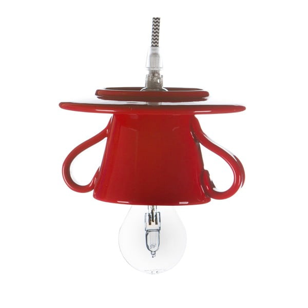 Czerwona ceramiczna lampa wisząca Creative Lightings Coffee Time Darling