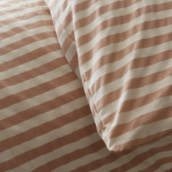 Pościel dwuosobowa w kolorze terakoty 200x200 cm Zanzibar Stripe – Pineapple Elephant-image-4