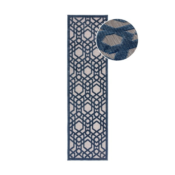 Niebieski dywan odpowiedni na zewnątrz 230x66 cm Oro – Flair Rugs