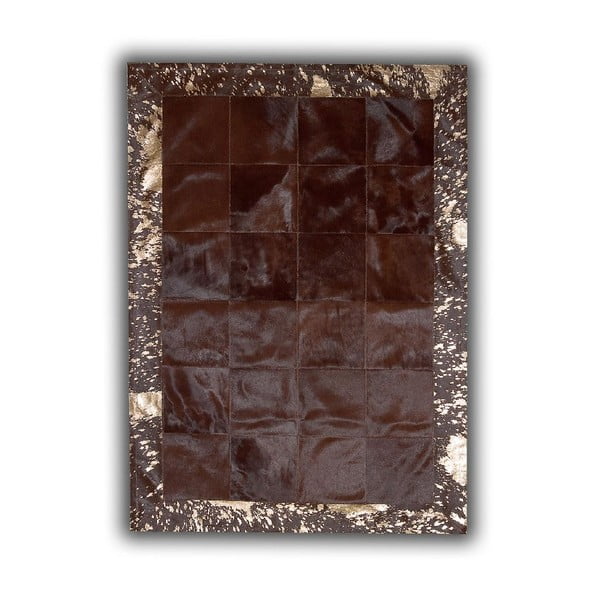 Dywan skórzany Acid Bronze, 140x200 cm