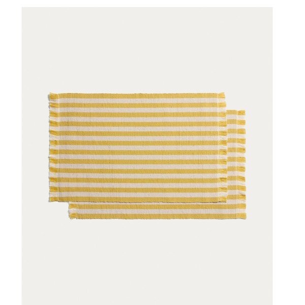 Tekstylne/z juty maty stołowe zestaw 2 szt. 35x50 cm Daltan – Kave Home