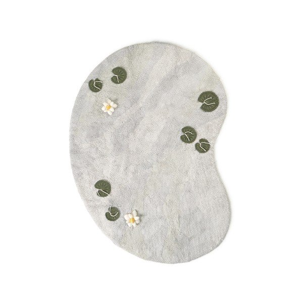 Jasnoszary bawełniany dziecięcy dywan do zabawy 130x170 cm Swan Lake – Lorena Canals