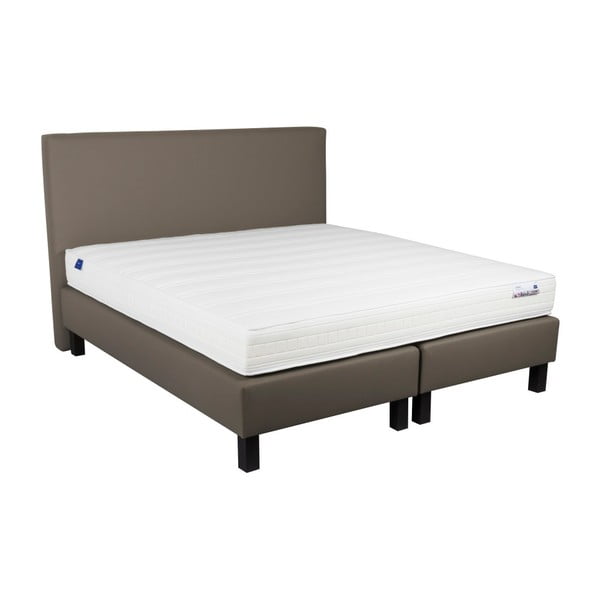 Beżowe łóżko kontynentalne Revor Domino, 200x140 cm