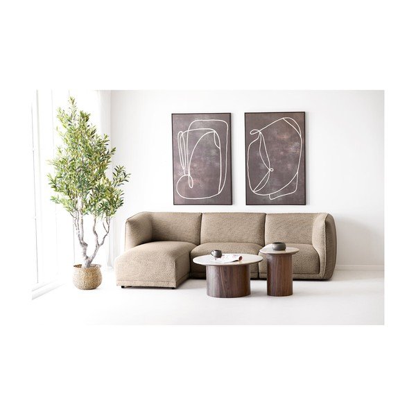 Okrągły stolik z ceramicznym blatem ø 45 cm Delphi – House Nordic-image-3