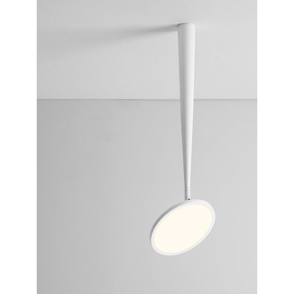 Aluminiowa lampa sufitowa LED z elastyczną konstrukcją w matowym białym kolorze Ekei – Nova Luce-image-2