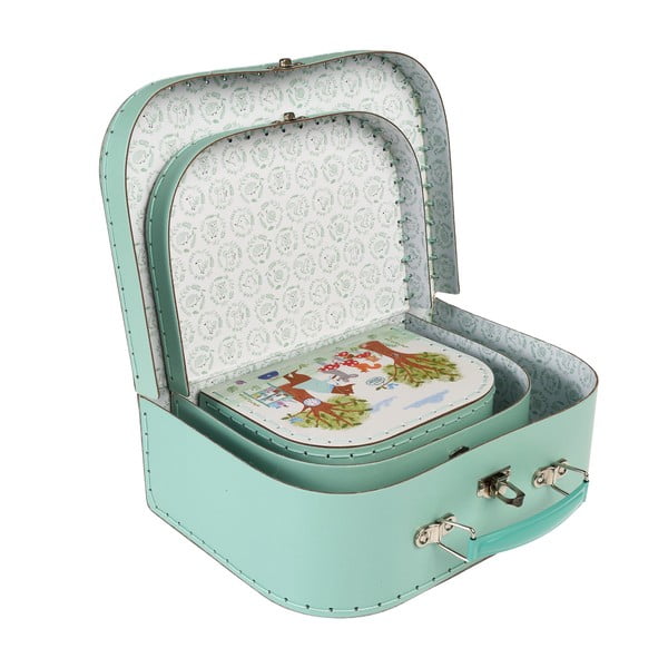 Kartonowe dziecięce pojemniki na zabawki 3 szt. 21x28x8 cm Woodland Friends – Rex London-image-4