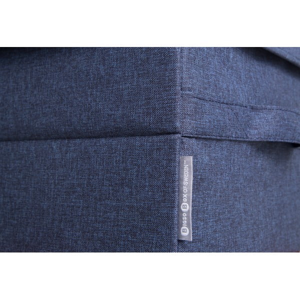 Niebieski tekstylny pojemnik z pokrywką 35x26x19 cm Soft Storage – Bigso-image-2