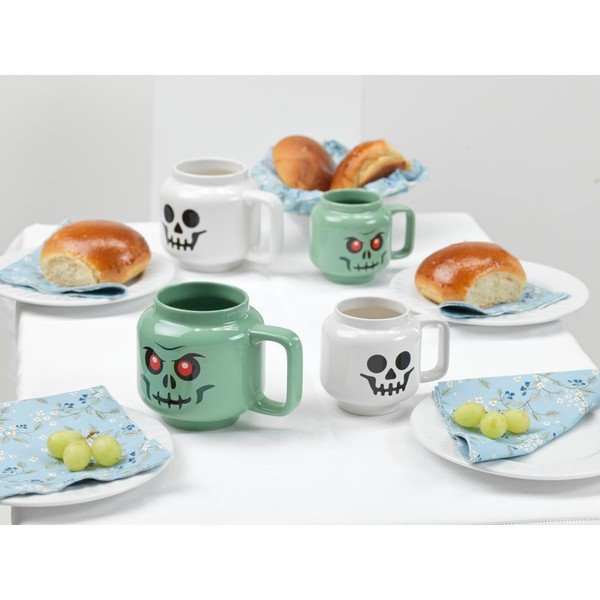 Biały ceramiczny kubek dla dzieci do latte 255 ml Skeleton – LEGO®-image-1