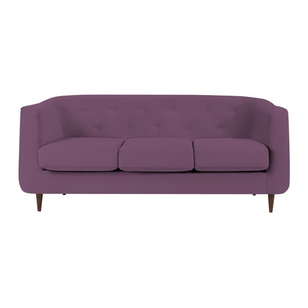Fioletowa sofa Kooko Home Love, 175 cm