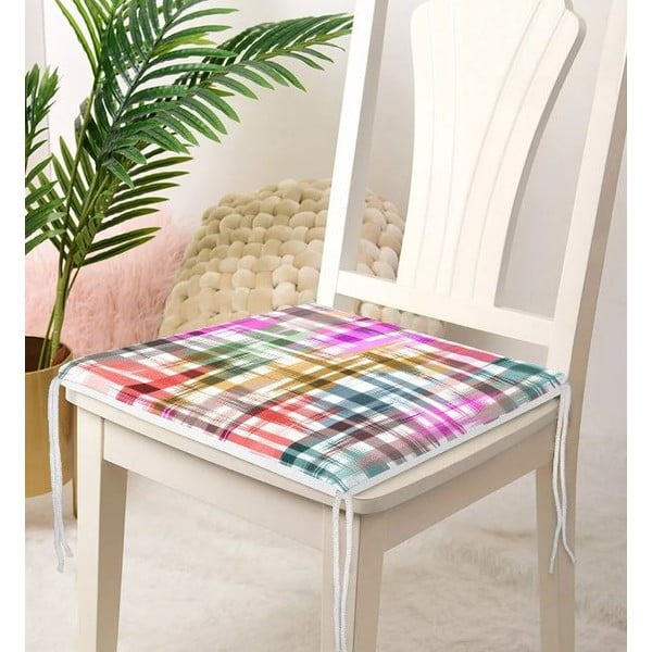 Poduszka na krzesło 40x40 cm Colour Crisscross – Mila Home-image-3