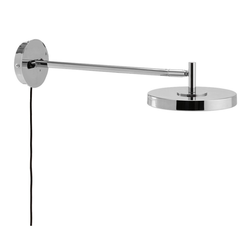 Kinkiet LED z elastyczną konstrukcją/ze ściemniaczem do kontaktu w kolorze srebra z połyskiem ø 15 cm Asteria Wall Long – UMAGE