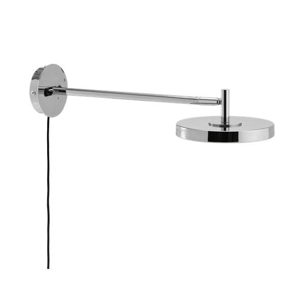 Kinkiet LED z elastyczną konstrukcją/ze ściemniaczem do kontaktu w kolorze srebra z połyskiem ø 15 cm Asteria Wall Long – UMAGE
