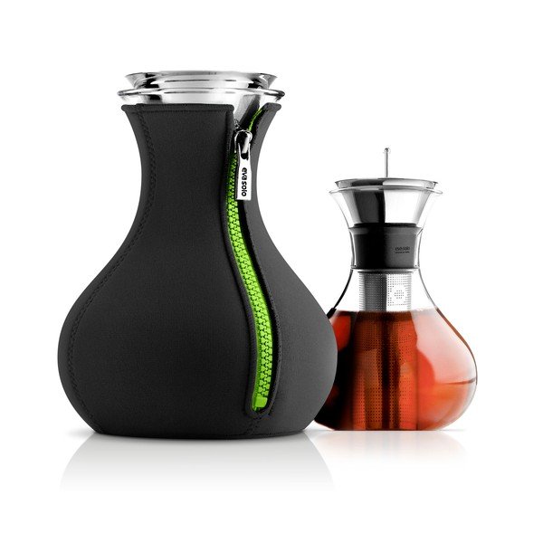 Czarny dzbanek do herbaty Eva Solo Neopren Lime, 1 l