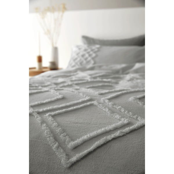 Szara bawełniana pościel Pineapple Elephant Diamond, 200x200 cm-image-2