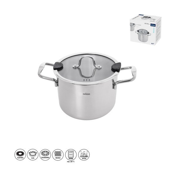 Garnek ze stali nierdzewnej z pokrywką 4,6 l Venice – Orion-image-4