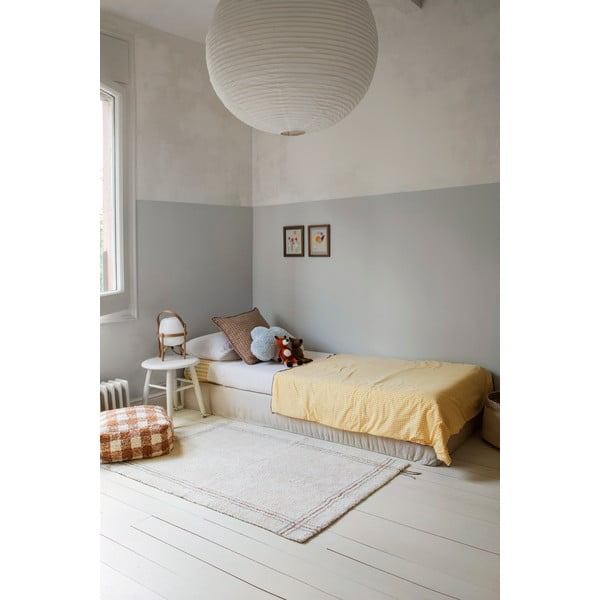 Kremowy bawełniany dywan tkany ręcznie odpowiedni do prania 90x130 cm Cuisine Natural – Lorena Canals-image-1