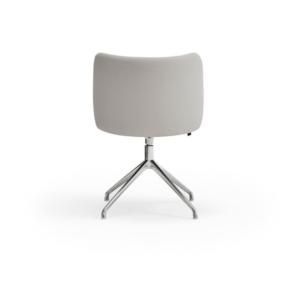 Jasnoszary tapicerowany fotel jadalniany Mogi – Teulat-image-4