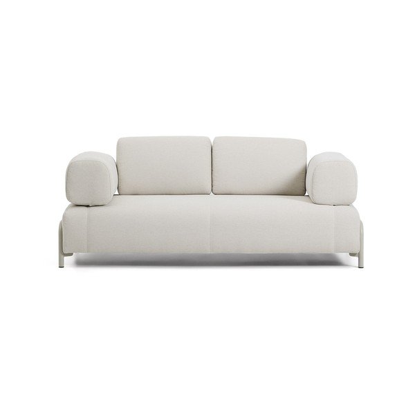 Beżowa sofa modułowa z tkaniny szenilowej 200 cm Compo – Kave Home