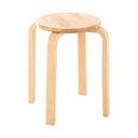Stołek z litego drewna kauczukowego w naturalnym kolorze Heva – Premier Housewares
