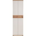 Biała szafa w dekorze dębu 59x199 cm Topix – Germania