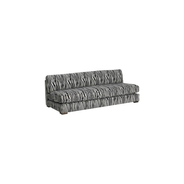 Antracytowa sofa z tkaniny szenilowej 197 cm Zeb – Ellos Home