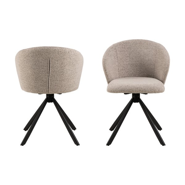 Beżowe krzesła zestaw 2 szt. Pippa – Actona-image-4