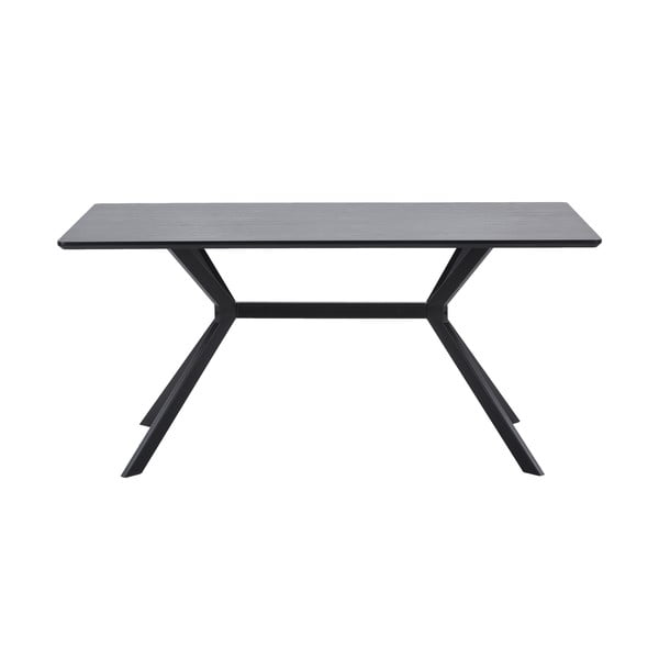 Czarny stół WOOOD Bruno, 160x90 cm