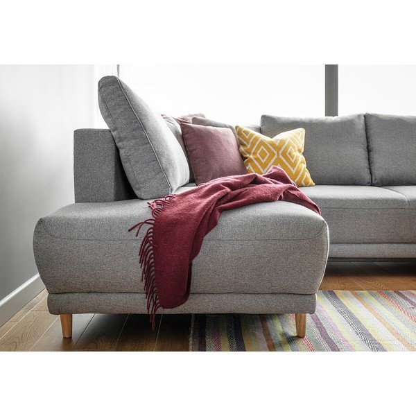 Jasnoszary narożnik rozkładany Miuform Lovely Annie, lewostronny-image-4